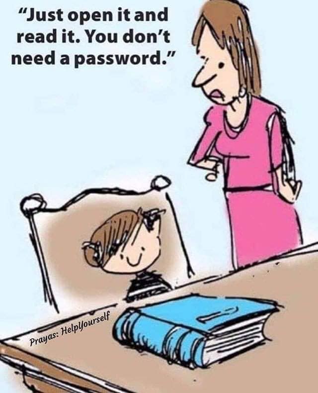 You dont need a password