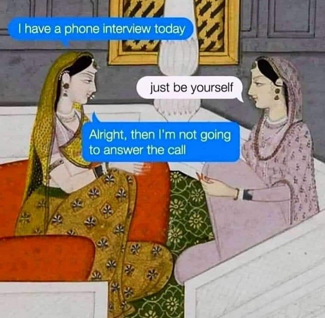 Then please don t be yourself