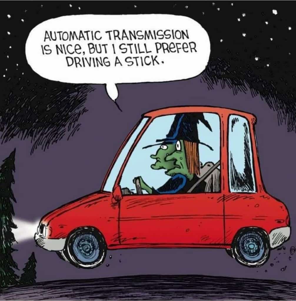 Nothing equals driving a stick